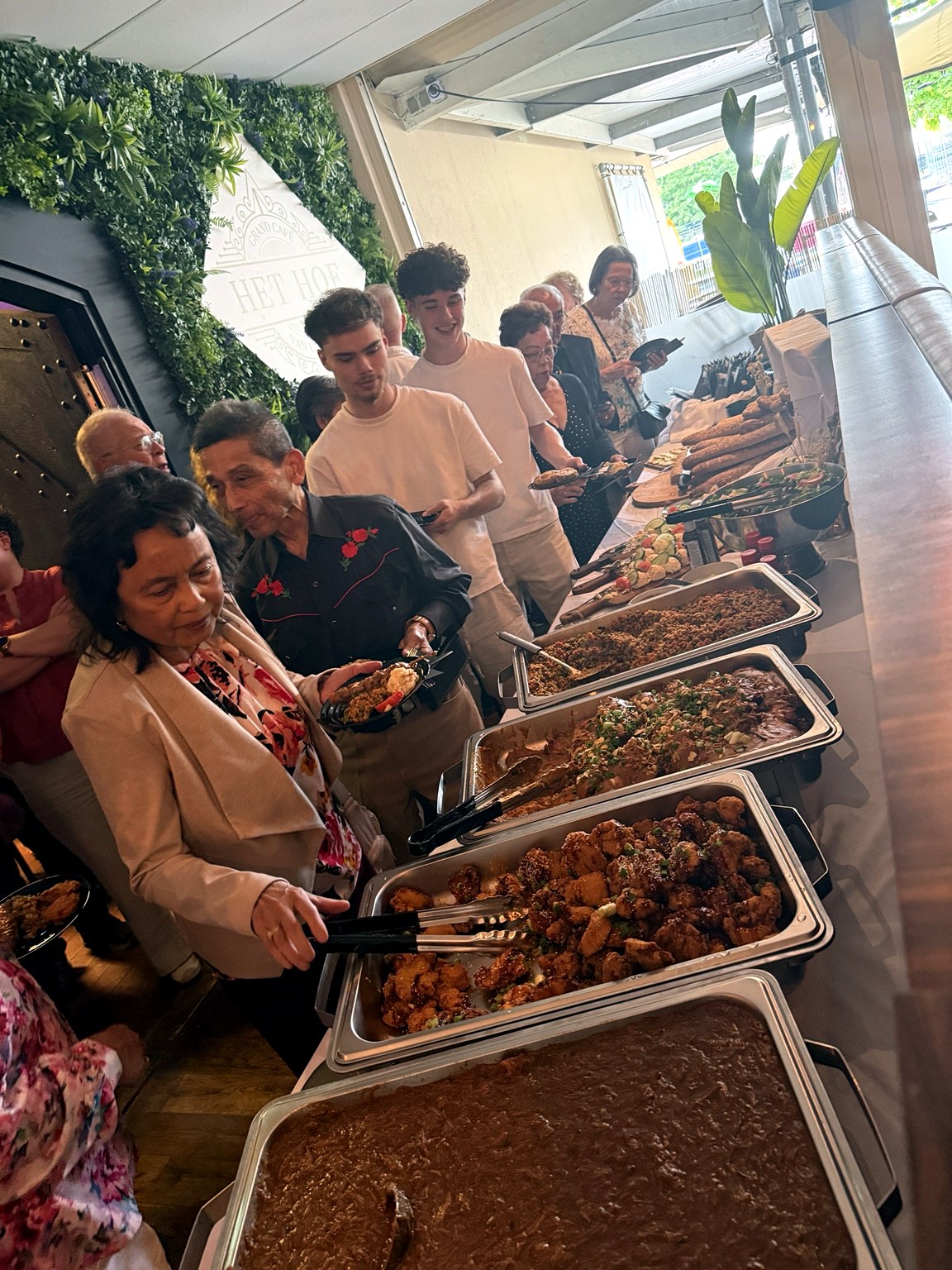 Buffet tijdens een evenement